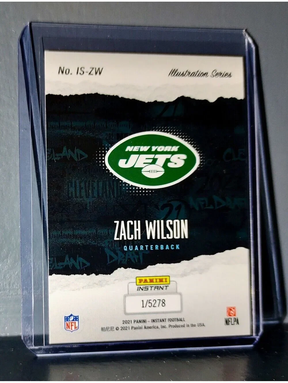 Zack Wilson 2021 Panini NFL Draft Night Illusions #2 Rookie Card 1/5278